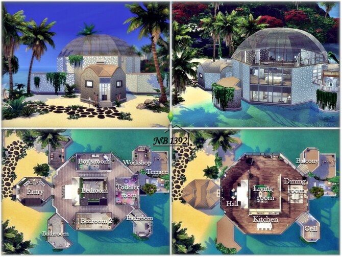 Sims 4 Turtle house by nobody1392 at TSR