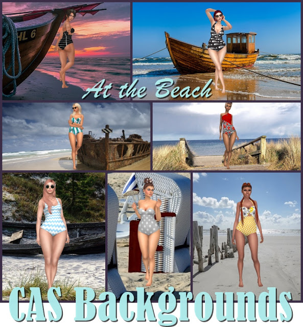Sims 4 At the Beach CAS Backgrounds at Annett’s Sims 4 Welt