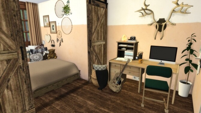 Sims 4 COZY BEDROOM at MODELSIMS4