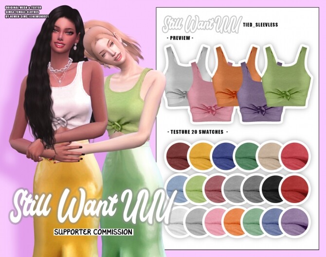 Sims 4 Still Want UUU clothes collection at NEWEN