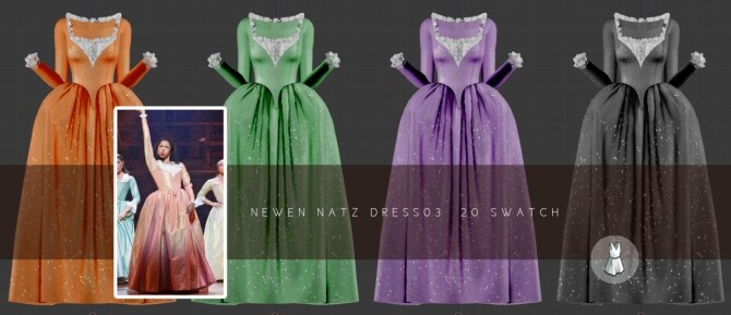 Sims 4 Long Corset Dresses at NEWEN