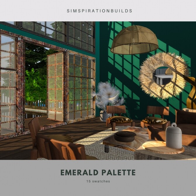 Sims 4 Emerald Palette at Simspiration Builds