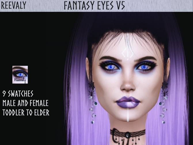 Fantasy Eyes V5 by Reevaly at TSR » Sims 4 Updates