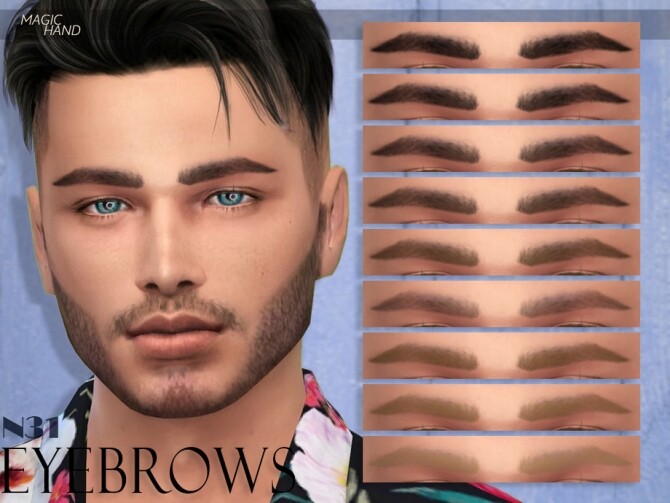 Sims 4 Eyebrows N31 by MagicHand at TSR