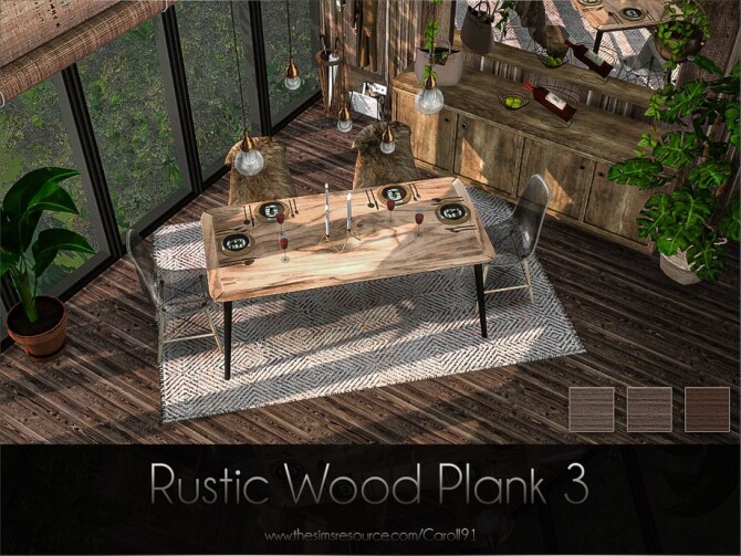 Sims 4 Rustic Wood Plank 3 by Caroll91 at TSR