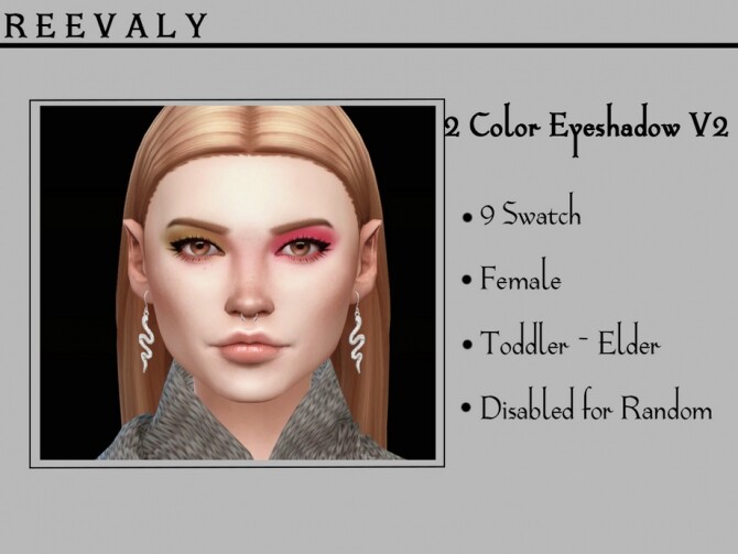 Sims 4 2 Color Eyeshadow V2 by Reevaly at TSR