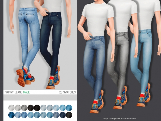 Skinny jeans at Helga Tisha » Sims 4 Updates