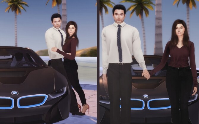 Sims 4 Couple Car Poses at Lutessa