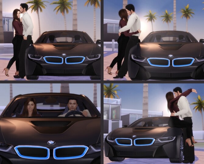 Sims 4 Couple Car Poses at Lutessa