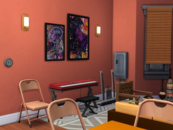 Sims 4 Boubacars Apartment at KyriaT’s Sims 4 World