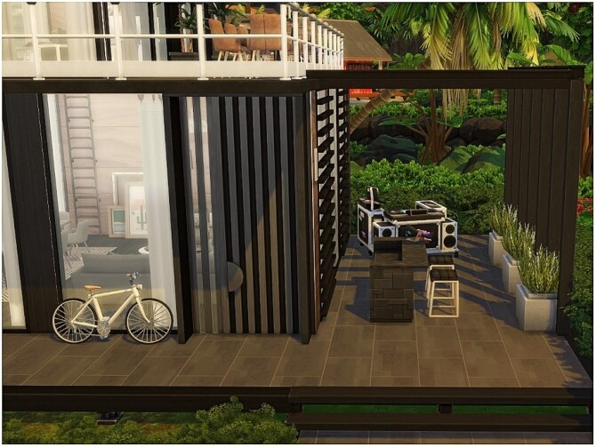 Sims 4 Green Wood home by lotsbymanal at TSR