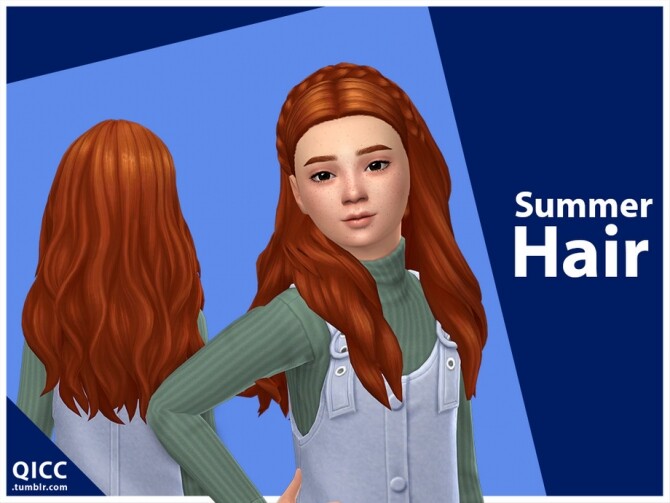 Sims 4 Summer Hair by qicc at TSR