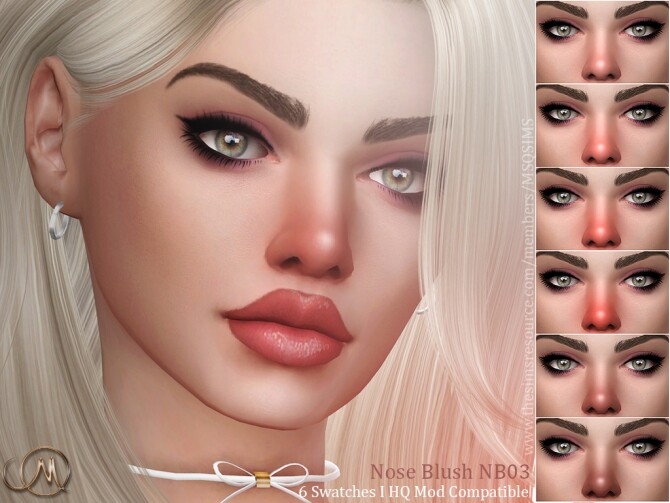 Sims 4 Nose Blush NB03 at MSQ Sims