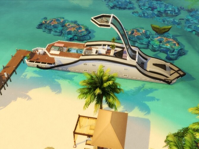 Sims 4 Yacht Serenity by GenkaiHaretsu at TSR
