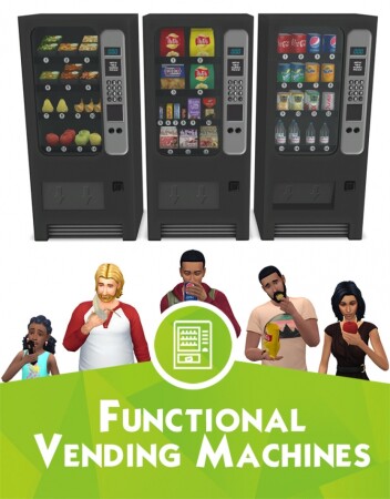 Functional vending machines at Around the Sims 4