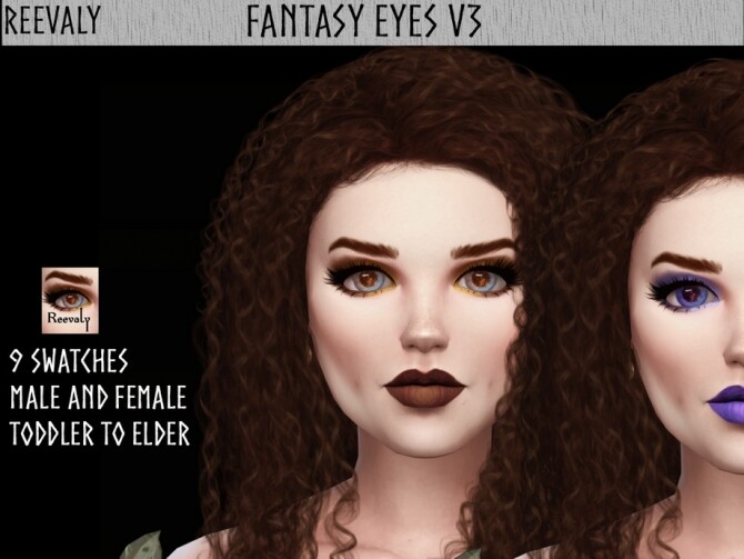 Sims 4 Fantasy Eyes V3 by Reevaly at TSR