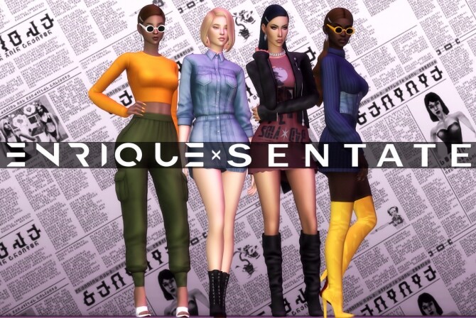 Sims 4 ENRIQUE X SENTATE 2020 collection