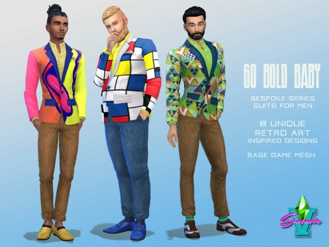 Sims 4 Go Bold Baby BG Suit by SimmieV at TSR