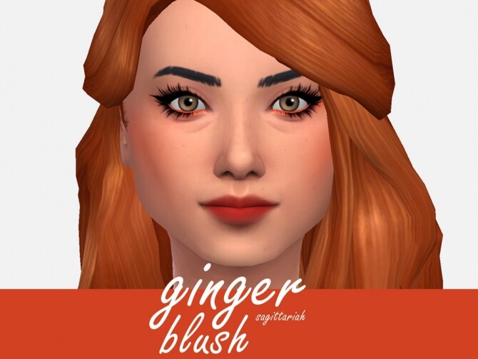 Sims 4 Ginger Blush by Sagittariah at TSR