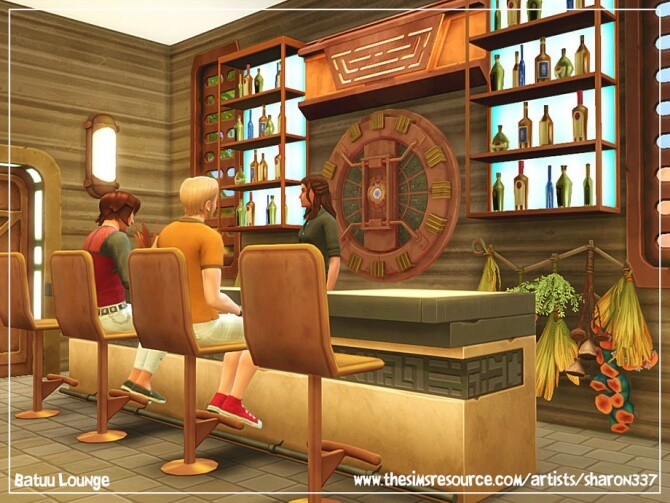Sims 4 Batuu Lounge No CC by sharon337 at TSR