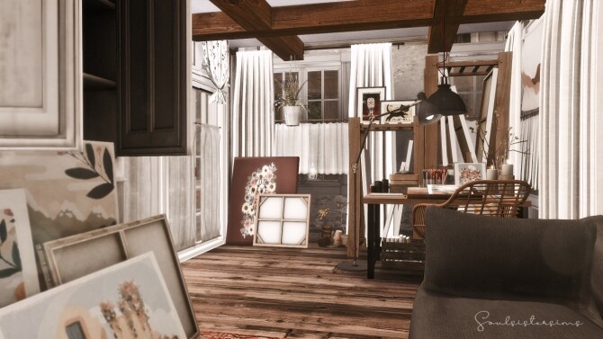 Sims 4 Hush Rustic Cottage at SoulSisterSims