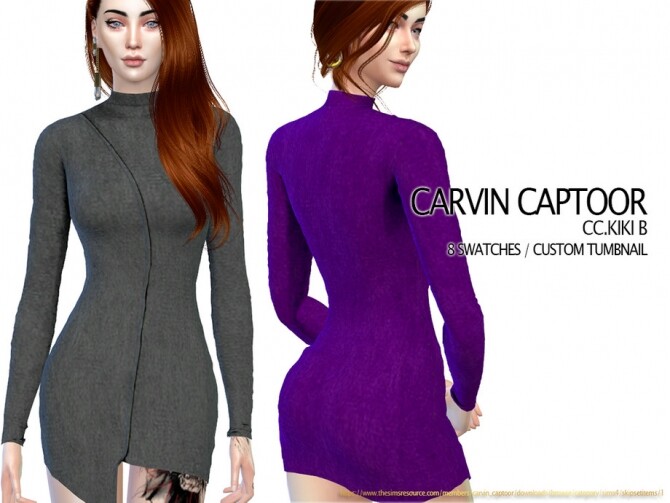 Sims 4 KIKI B dress by carvin captoor at TSR
