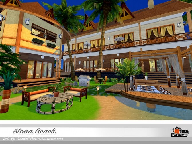 Sims 4 Alona Beach Home NoCC by autaki at TSR