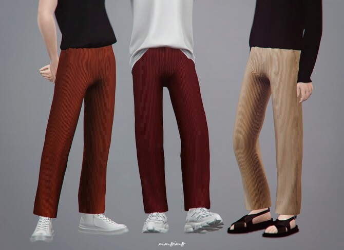Sims 4 Corduroy Pants at MMSIMS
