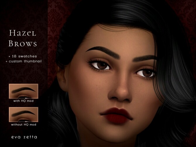 Sims 4 Hazel Eyebrows by Eva Zetta at TSR