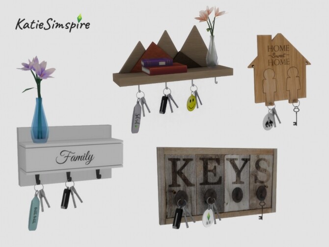 Sims 4 Key Holder set by Katiesimspire at TSR