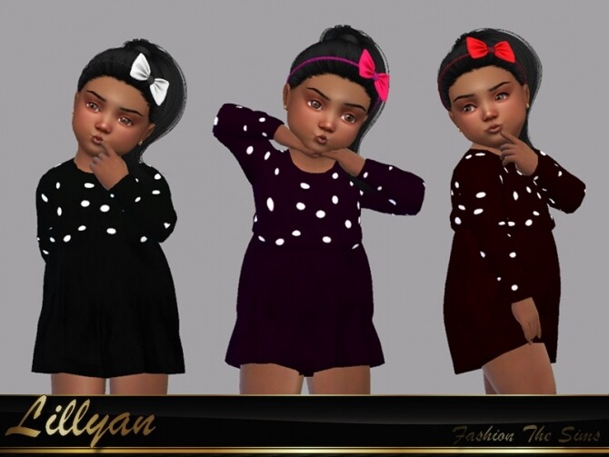 Sims 4 Dress Baby Bruna by LYLLYAN at TSR