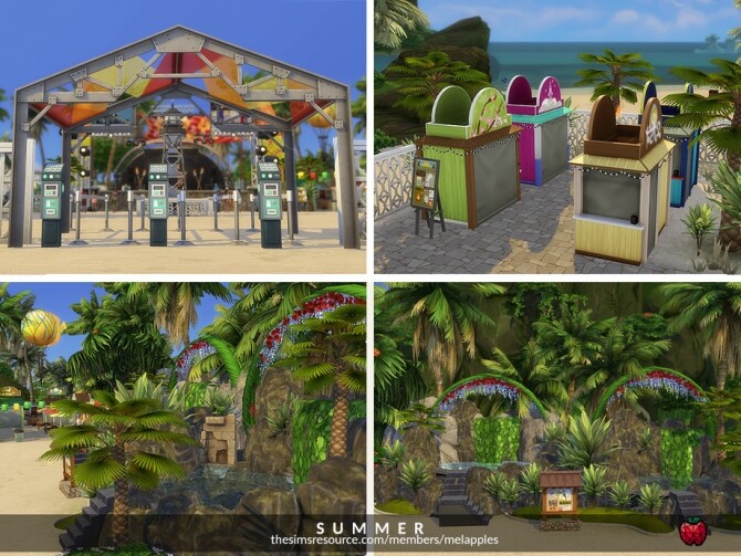 Sims 4 Summer Festival by melapples at TSR