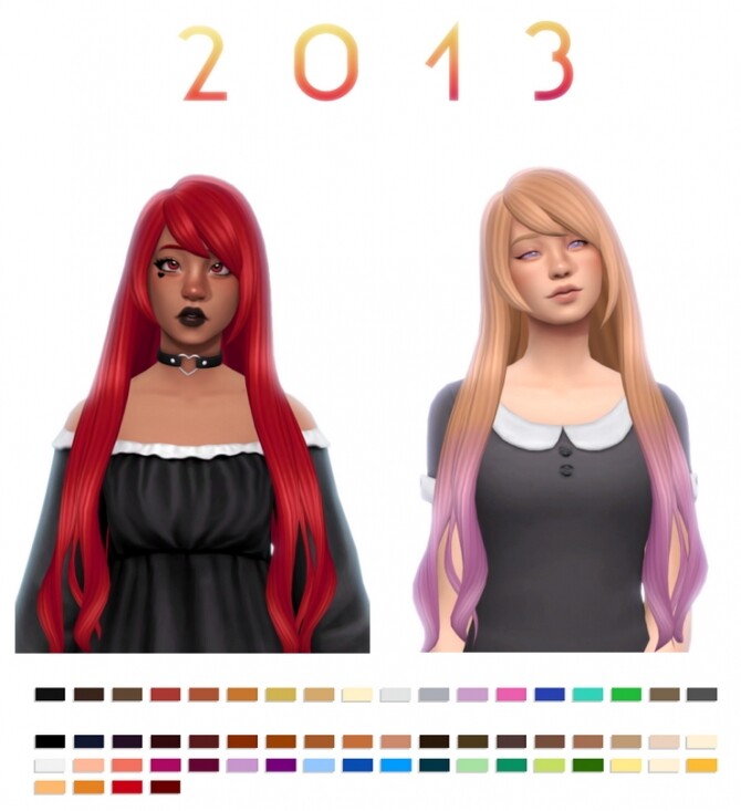Sims 4 2013 hair at Simandy