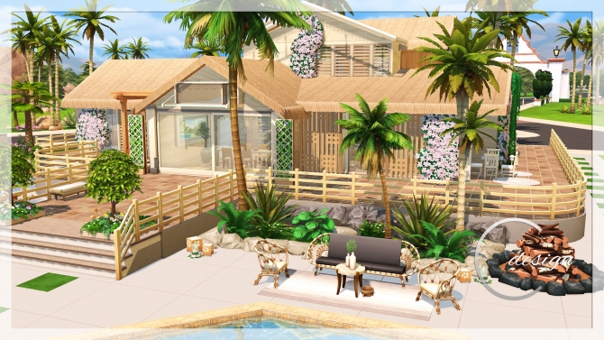 Coconut Home at Cross Design » Sims 4 Updates