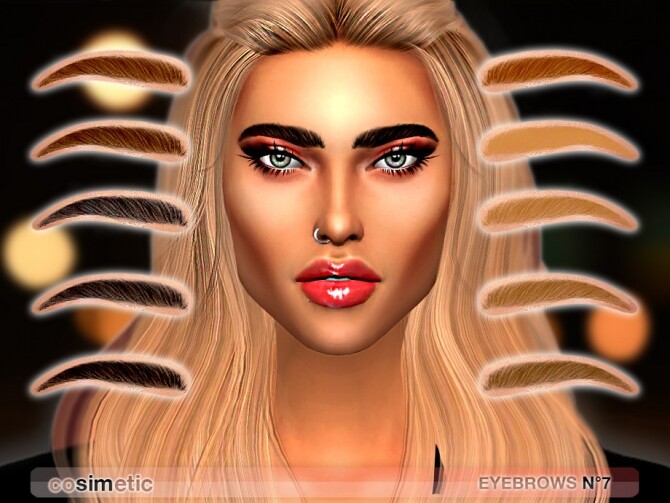 Sims 4 Eyebrows N7 by cosimetic at TSR