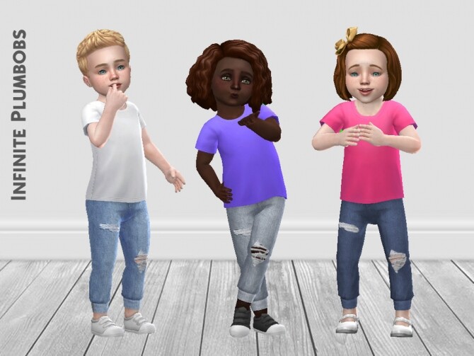 Sims 4 IP Toddler Ripped Jeggings by InfinitePlumbobs at Trillyke