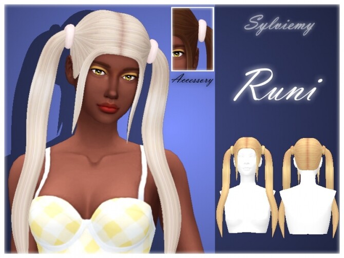 Sims 4 Runi Hair Set by Sylviemy at TSR
