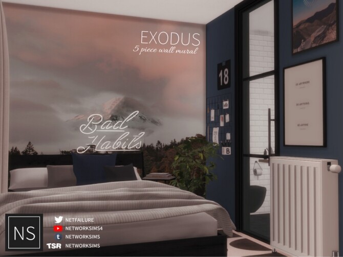 Sims 4 Exodus Wall Mural by networksims at TSR