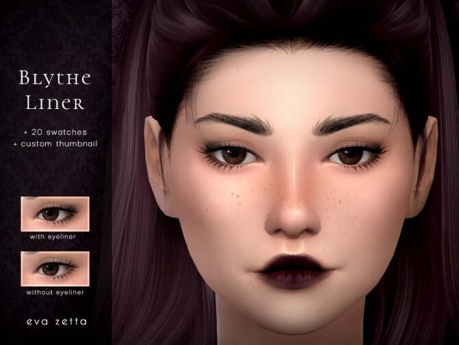 Sims 4 Blythe Eyeliner by Eva Zetta at TSR