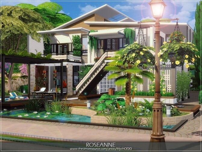 Sims 4 Roseanne home by MychQQQ at TSR