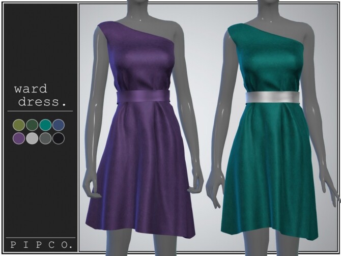 Sims 4 Ward dress by pipco at TSR