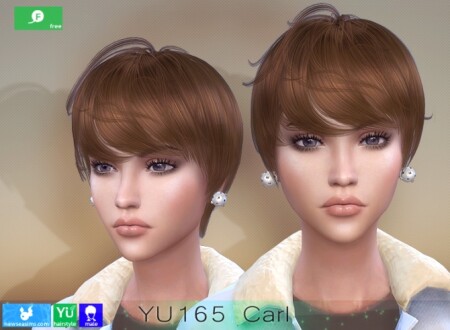 YU165 Carl hair for females at Newsea Sims 4