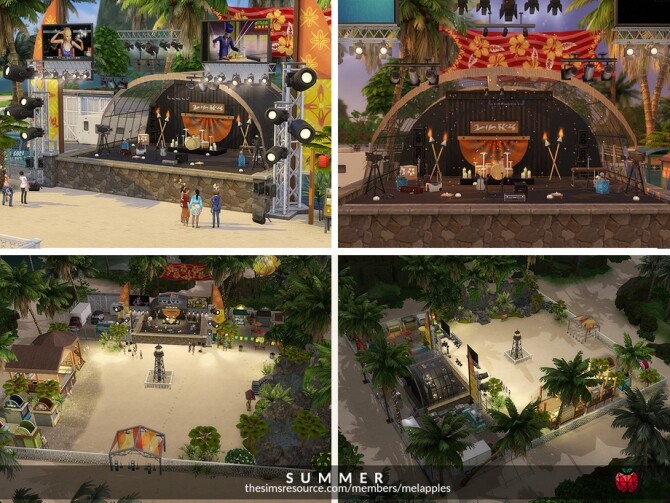 Sims 4 Summer Festival by melapples at TSR