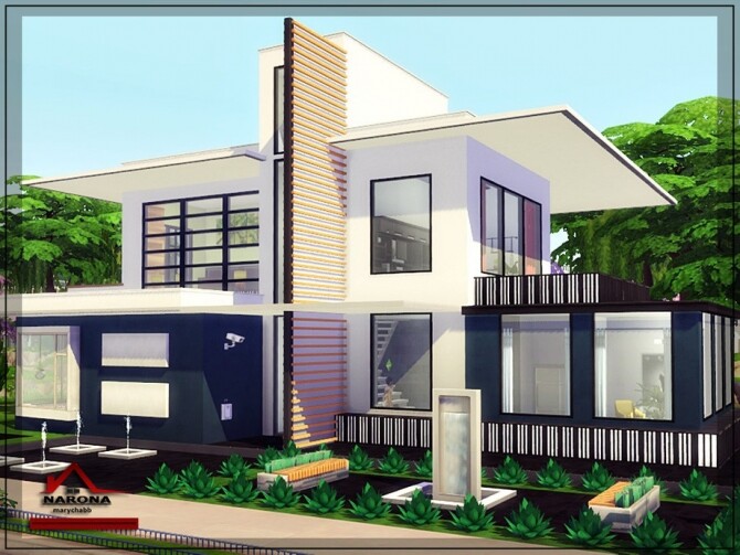 Sims 4 NARONA house by marychabb at TSR