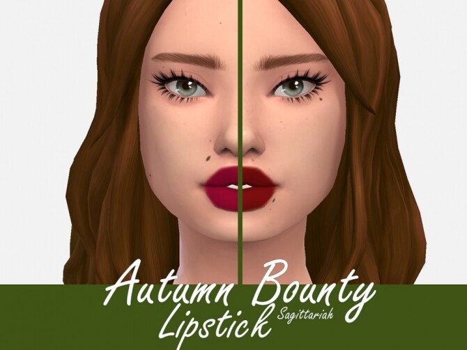 Sims 4 Autumn Bounty Lipstick by Sagittariah at TSR