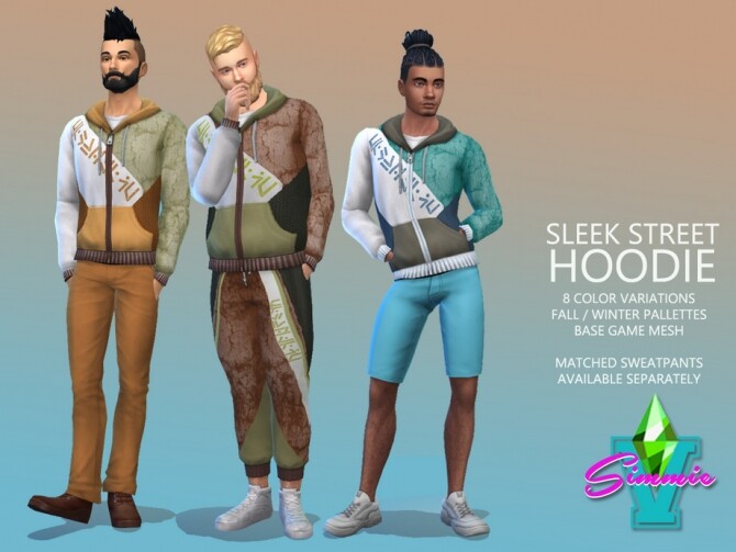 Sims 4 Street Sleek Hoodie by SimmieV at TSR