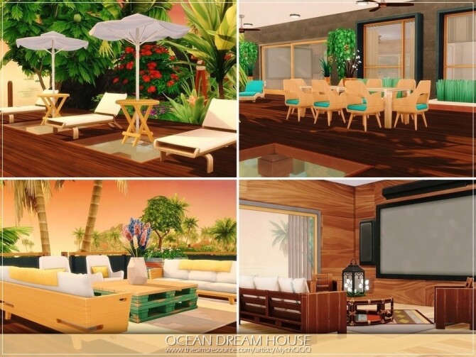 Sims 4 Ocean Dream House by MychQQQ at TSR