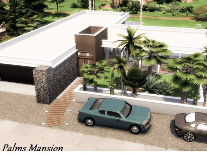Sims 4 Palms Mansion by GenkaiHaretsu at TSR