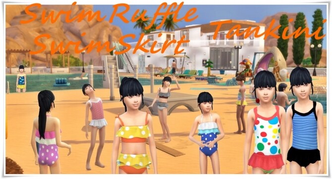 Sims 4 Swimsuit for kids at Birksches Sims Blog