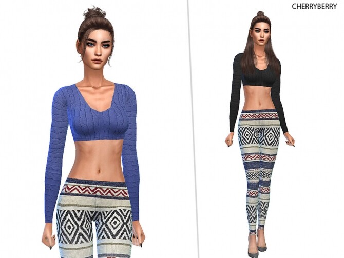 Sims 4 September Outfit by CherryBerrySim at TSR
